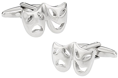 Gemelos Cuff-Daddy Drama Masks con caja