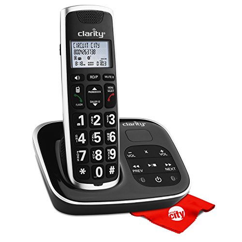 Clarity BT914 Severe Hearing Loss Cordless Amplified Phone with Circuit City Microfiber Cleaning Cloth