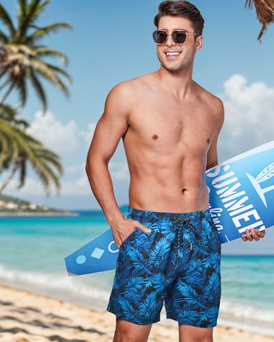 Mens Lined Swim Trunks: 7 inch Quick Dry Stretchy Soft with Mesh Liner Pockets Drawstring Sea Beach Pool Water Sport3