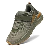 GEERX Bolt Kids Sneakers Boys Toddler Running Walking Athletic Sport Tennis Shoes Moss Size 1