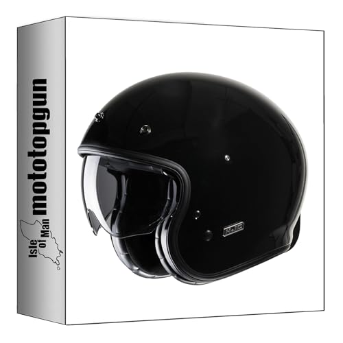 Casque jet HJC V31 noir XL pour moto rétro et urbain Mototopgun