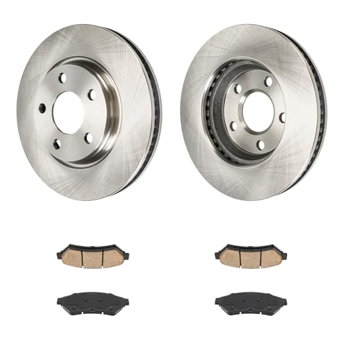 Image of KAX 11.71in Front Brake Kit Fits LaCrosse, Grand Prix, Uplander, Terraza | for Buick, Pontiac, Chevrolet, Saturn Models, OE Brake Rotors and Ceramic Brake Pads