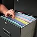 Watersay 12 Pack File and Folder Dividers 11 x 6 Inches Hanging Filing Cabinet Dividers Plastic Folder Organizer Insertable File Separators Office Filing Supplies for Organization (Pastel Color)