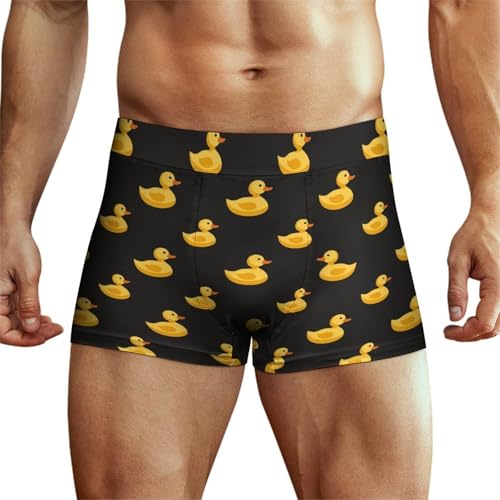 XJLAPWS sous-Vêtements pour Hommes Modèle De Canards Mignons sous-Vêtements Boxer Extensible pour Homme