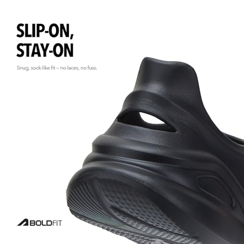 Image of Boldfit Clogs for Man, One-Piece Clogs for Men Molded Soft Eva Slipon Sliders for Men-Seamless Comfort, Lightweight Crocs Men, Cushioned, Water-Resistant, Anti Skid Mules, Unisex Everyday Footwear