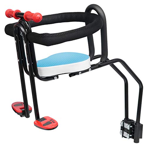 BESPORTBLE, assento de bicicleta infantil, portátil, suporte frontal, carregador de bicicleta com co