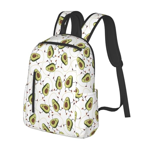 Sac à dos amusant avocat noir au design léger et unique