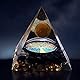 VNSTKWW Positive Spiritual Pyramide, Amethyst Chakra Kristalle Ornament, Reiki Heilkristallkugel, Obsidian, 60mm