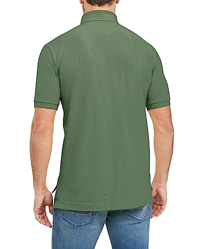 Image of Tommy Hilfiger Mens Short Sleeve Cotton Pique Polo Shirt in Regular Fit