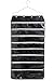 MOT Global Hanging Jewelry Organizer Holder Bag Double Sided Storage 56 Pockets with Zipper (Hanger Included)