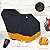 XYZCTEM Premium Snow Blower Cover Waterproof Outdoor 300D Oxford Fabric, Universal Fit Snow Thrower Cover, Covers for Snow Blower Against Water, UV, Wind, Outdoor Protection (Black&Orange)