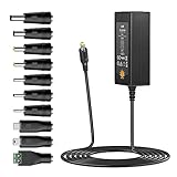 [Multlifunktionale AC-zu-DC-Adapter] Dieses Schaltnetzteil kommt mit 10 verschiedenen DC-Anschlüssen und 7 optionalen Spannungen, passt für die meisten Haushaltselektronik, wie CCTV-Kamera, Baby-Monitor, LED-Streifenlicht, USB-HUB, Lautsprecher, Handy, Router, Waagen, und mehr 5V 6V 7.5V 12V 13.5V 15V 1A 2A 3A kleine Haushaltsgeräte.
