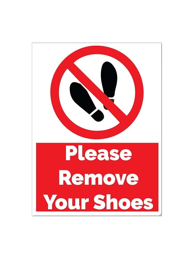 SHIVOID® Please Remove Your Shoes Sticker for Door, Wall, Glass Door, Industry, Public Places, Home, Shop, Clinic, Hospital, Scratch Resistant (B0DC6TBMWN) Amazon Price History, Amazon Price Tracker