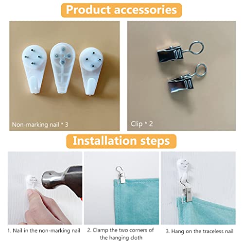 HASTHIP® Ultraviolet Rays Illuminating Tree of Life Tapestry, Fantastic Flowers Tapestry, UV Reactive Black Light Tapestries Posters Wall Hanging for Bedroom Dorm Living Room Decor (51inch x 59inch)