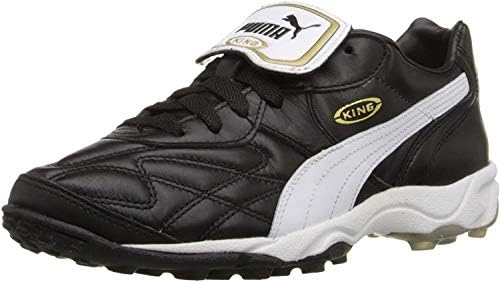 PUMA Men's King Allround TT Soccer Cleat,Black/White/Gold,7 D US | Image 5