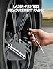 AstroAI Pencil Tire Pressure Gauge 2 Pack (10-75PSI, 10-120PSI ±2% Span), Valve Caps with Case, Stainless Steel Body, and Metal Made Nozzle 3 Measurements for Cars, Bikes, Vehicles, Pickups #5