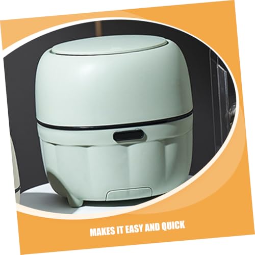 Mini caneca rectangular con tapa para escritorio verde miniatura 7