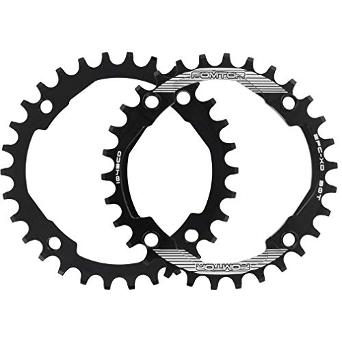 Fomtor 30T Chainring 104 Bcd Narrow Wide Chainring With Four Chainring Bolts For Road Bike, Mountain Bike, Bmx Mtb Fixie Bicycle (Black) #TOP6