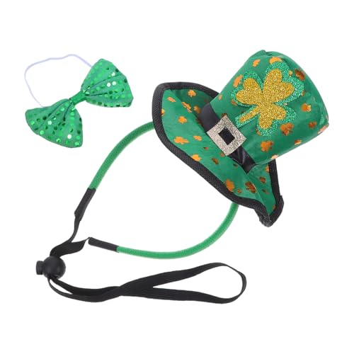 Serrage-tête chapeau de lutin vert léger qui ne serre pas la tête pour déguisement irlandais