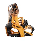 Nidecker Supermatic Snowboard - Fijación automática Universal, con Doble Entrada - Cómoda y fiable como una fijación clásica de Dos Correas - Dune Orange