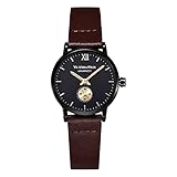 Gehäusedurchmesser:28 mm VICTORIA HYDE Klein Uhr Damen Analoges Quarzwerk Leder Armband