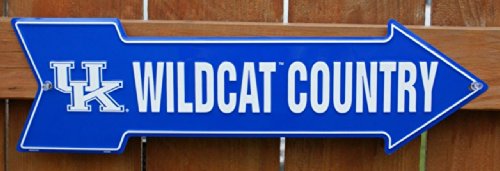 Kentucky Wildcats Metal Arrow Sign