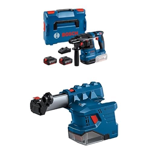 Perforateur haut de gamme Bosch GBH 18V-22 et aspirateur GDE 18V-12