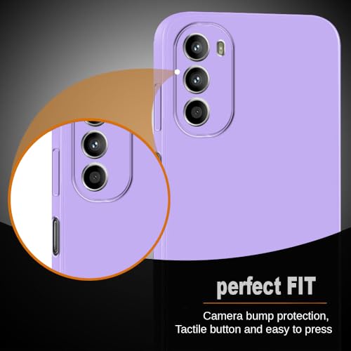 Image of Back Cover for Motorola Moto G62 5G | Full Camera Protection | Premium Liquid Silicon Case | Flexible Bumper Case for Motorola Moto G62 5G (Purple)