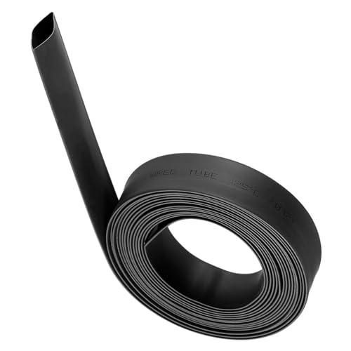 TA-VIGOR 12mm Heat Shrink Tubing, 3M Length Heat Shrink Sleeving, 2:1 Ratio Heat Shrink Tube for Electrical Insulation, Repairs, Wire Connectors, Wrap Cable, Black