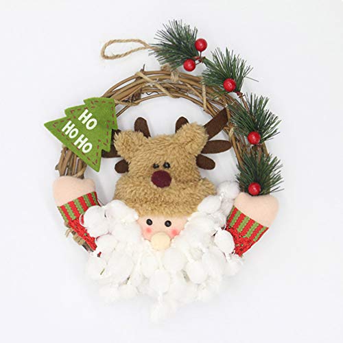 Guirlanda de Natal Vosarea 1 peça delicada guirlanda de Natal para porta de Natal guirlanda de Natal