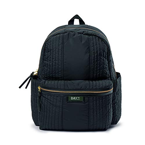 DAY ET | Gweneth RE-Q Partial BP B | Rucksack | Schwarz | Dänisches Design | 100% Recycled Polyester | Sport | Unisex | Sustainable | Macbook Pro 13 Tasche | Mittelgroße Tasche