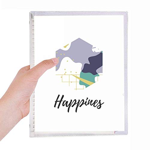 Carnet de notes Treillis rechargeable aux finitions soignées d'art abstrait