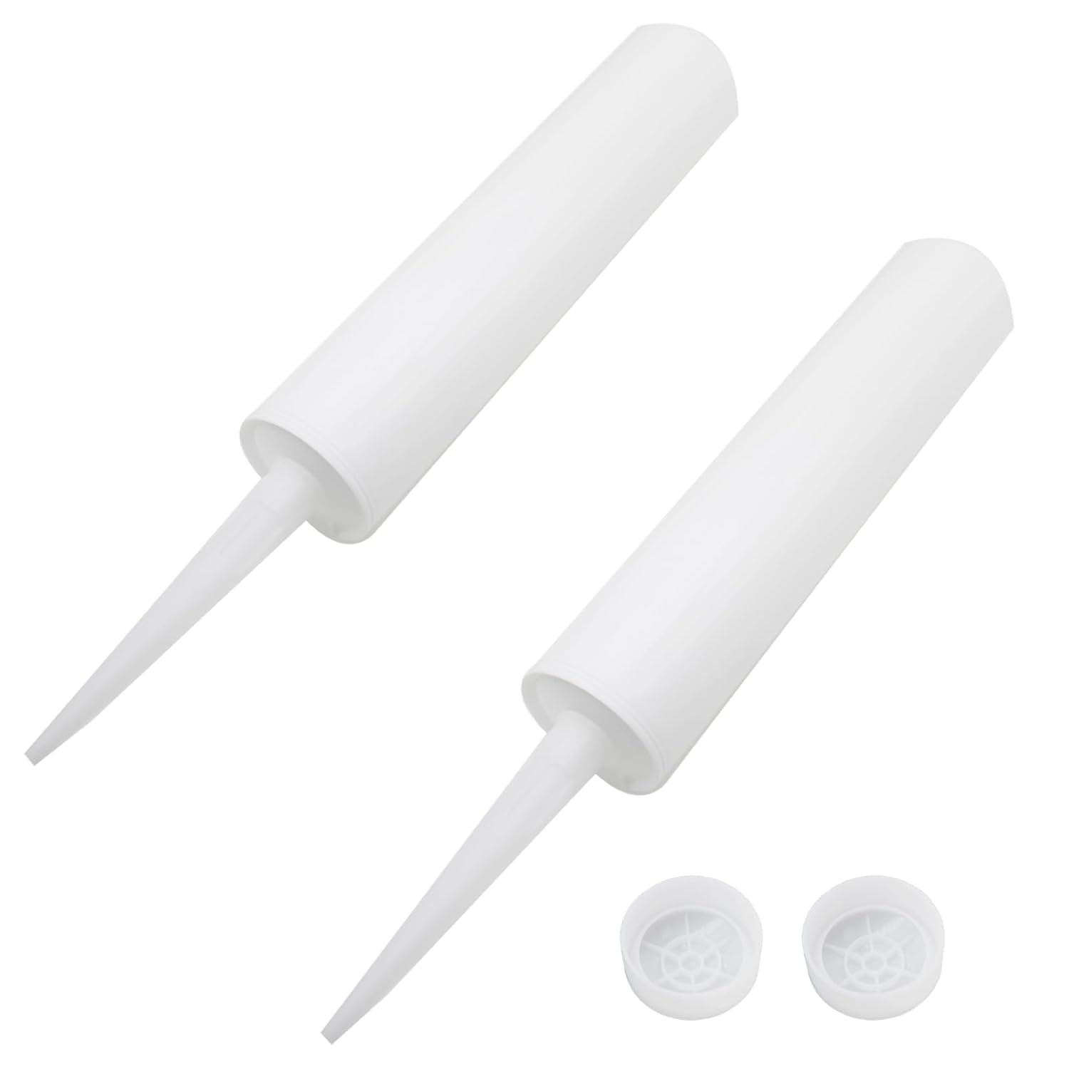 2 Tubos de Masilla Vacíos 10 oz Recargables para Sellador