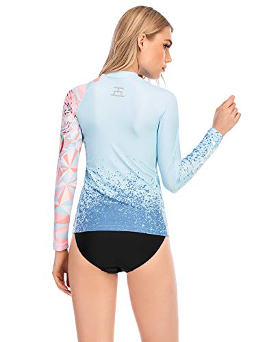 Adoreism Women's Quick-Dry Upf 50+ Sun Protection Long Sleeve Rash Guard (Tiger,M) #TOP6