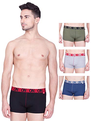 Image of ONN Men's Cotton Boxers (Pack of 4) (Colors May Vary)