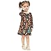 Vozoza Cute Gingerbread Christmas Girls Long Sleeve Dress Winter Dresses Toddler Girl Outfits Fashion Clothes Size 3t Multicolor