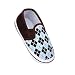 Weixinbuy Baby Boy Soft Sole Sneaker Plaid Slip On Crib Shoes Blue 4-8M