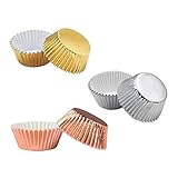 Photo Gallery vicasky 300 pezzi pirottini cupcake alluminio spessi da stampi per muffin e torte alimentare sicura set oro rosa per forno e feste Photo Gallery vicasky 300 pezzi pirottini cupcake alluminio spessi da stampi per muffin e torte alimentare sicura set oro rosa per forno e feste