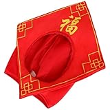 [DECHOUS] 春節用3D福字ヘッドバンド 中国伝統帽子 旧正月パーティー写真小道具 男女兼用