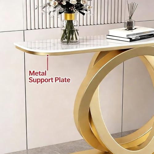 Mesa de sofá estrecha consola moderna para recibidor pasillo y salón 6