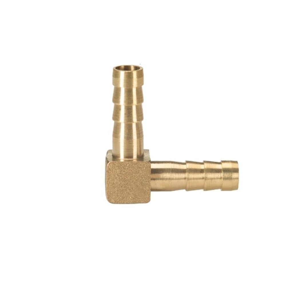 Raccords de tuyaux, adaptateurs cannelés filetés, Raccord coudé à angle droit en cuivre for pagode, raccord cannelé en laiton for tuyau d'eau, connecteur pagode 2 voies L 10, 12, 14, 16, 19 mm(19mm)
