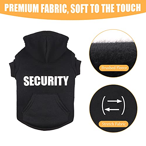 Uteuvili UTE140317 Dog Hoodie Security Dog Sweater Soft Brushed Fleece Dog Clothes Dog Hoodie Sweatshirt thumb #3