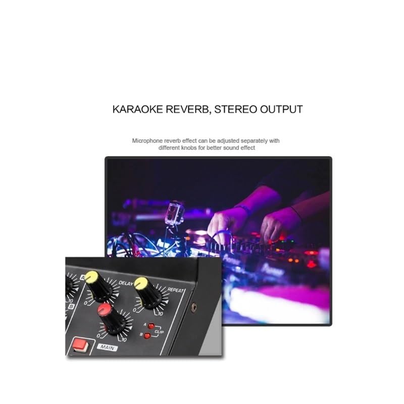 Miscelatore professionale Mixer Console professionale a 8 canali Dj Centro digitale Interfaccia mobile Tabella delle frequenze sonore portatili Amplifica il missaggio delle schede Pratico e Multifunzi