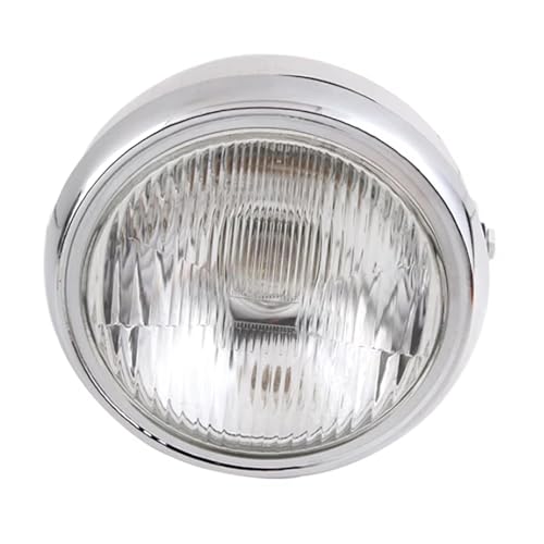 Phare avant rond chromé moto 125cc optique de rechange CM125