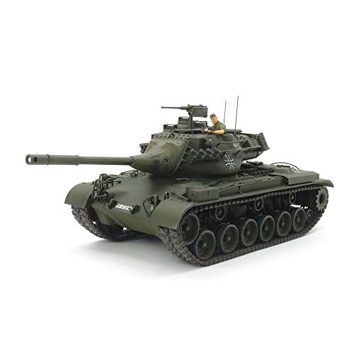 TAMIYA 37028 Militär 1:35 Dt. M47 Kampfpanzer, originalgetreue Nachbildung, Modellbau, Plastik Bausatz, Basteln, Hobby, Kleben, Modellbausatz, Zusammenbauen, unlackiert – Bild 3