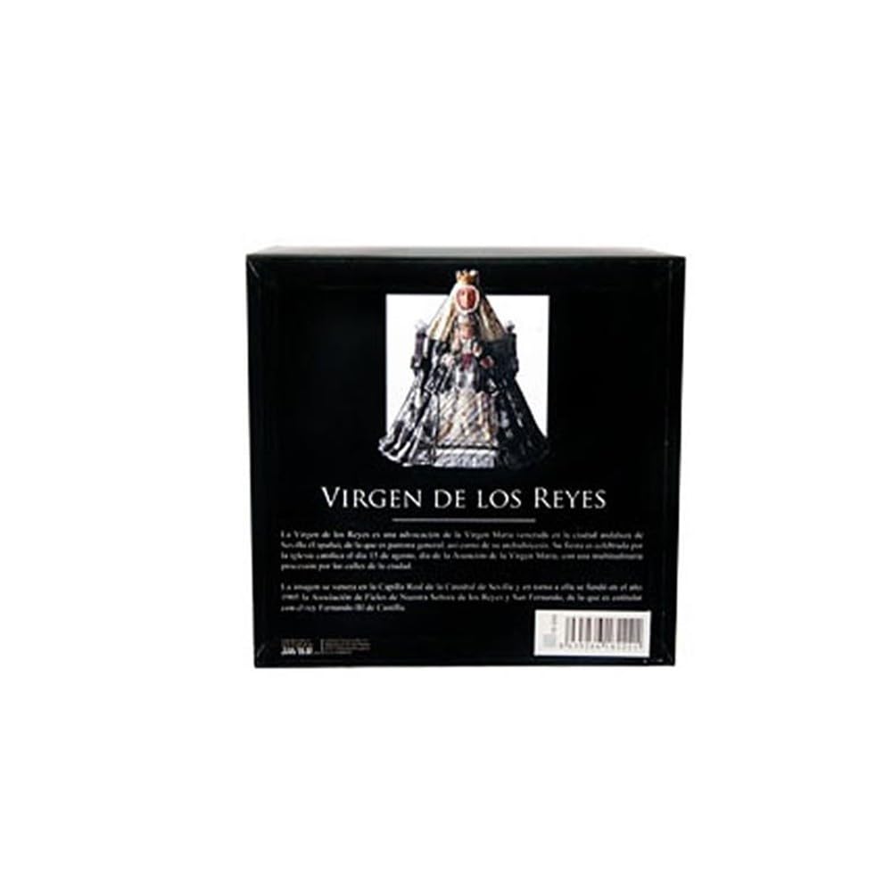 Virgen de los Reyes Figura 15 cm. Escultura patrona Sevilla Manto Azul Resina