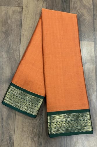 Image of SUPERLAXMI Womens Narayana Pattu Narayanpeth Cotton Silk Saree with unstitched blouse