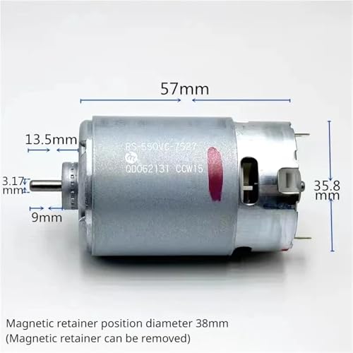 Moteur RS550 de remplacement pour perceuse sans fil en panne 14.4V - 3