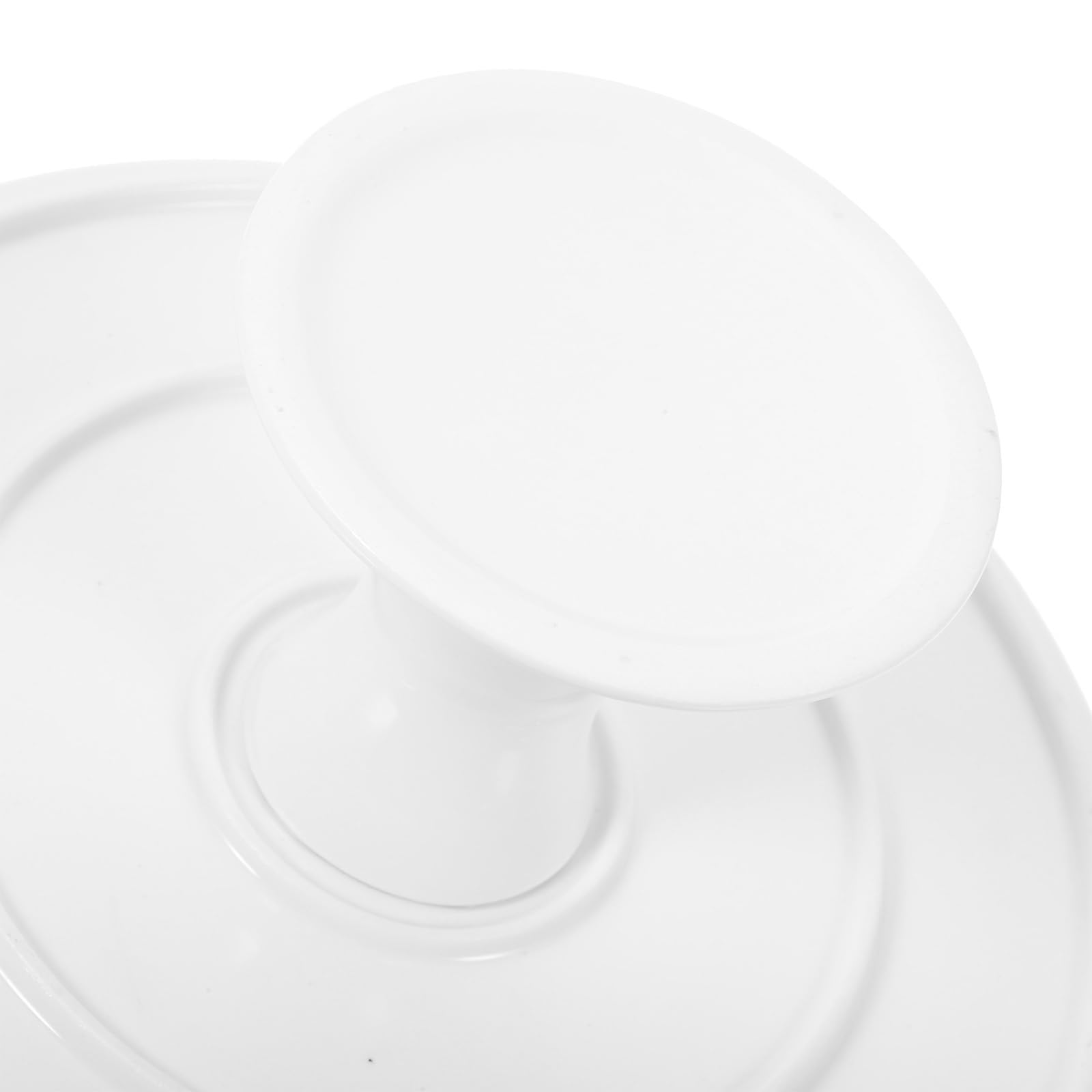 Angoily Soporte de pastel de cerámica, soporte para tartas de porcelana, redondo, postres, plato para bodas, cupcakes, decoración para fiestas de cumpleaños en el hogar