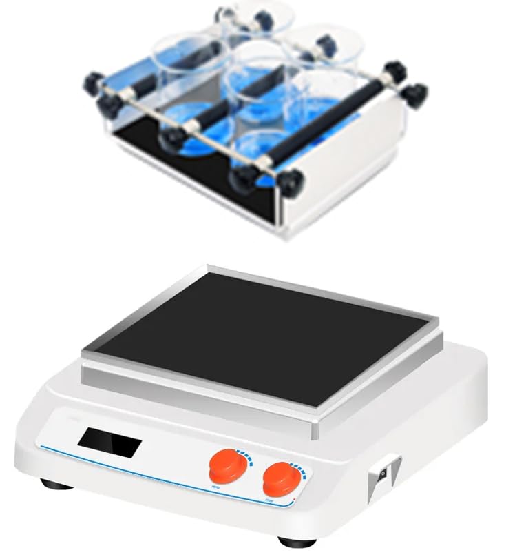 Lab Linear Shaker Orbital Shaker Reciprocating Shaker Decolourisation Dyeing Shaking Equipment with Adjustable Tray Shaking Mode Reciprocate DC Brushless Motor Speed Range 60 to 400rpm
